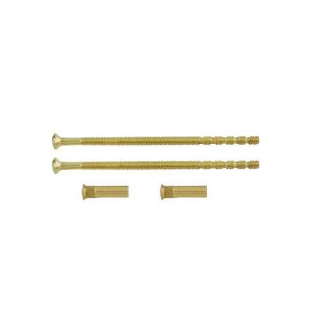Lot de 2 Vis Et 2 Douilles Acier Laitonné L.9 X L.0.7