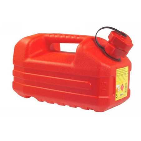 Jerrican En Polyéthylène Eda Rouge 5 L