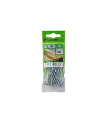Lot de 35 Vis Acier Tête Fraisée Standers Diam.3 Mm X L.35 Mm