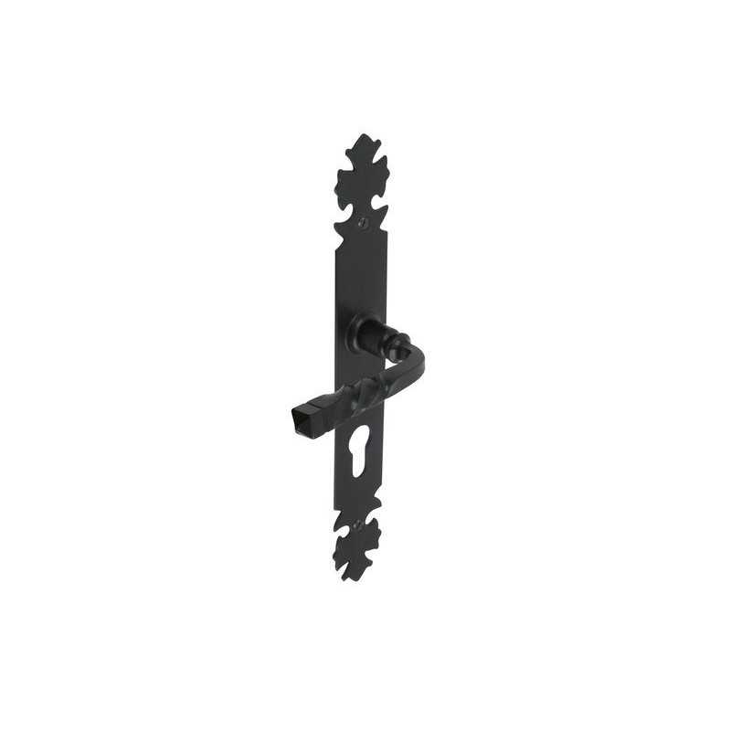 P50 Poignée De Porte Bourgogne Trou De Cylindre Inspire Fer 195 Mm