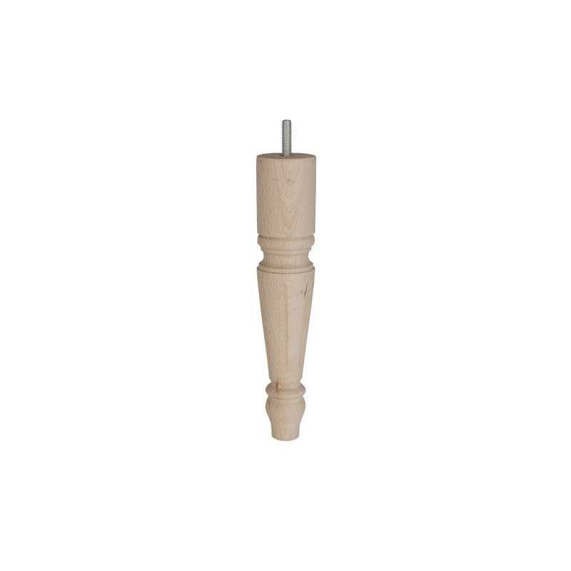 Pied De Lit - Sommier Autres Fixe HÃªtre Brut Blanc - Beige - Naturels 23 Cm