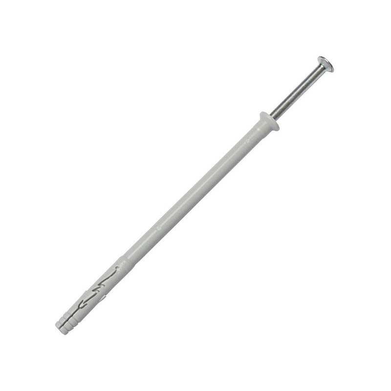 Lot de 8 chevilles à frapper nylon Spit diam. 8 x L. 130 mm