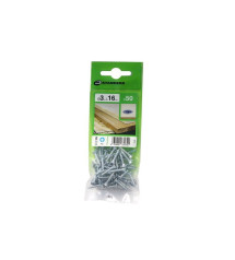 Lot de 50 Vis Acier Tête Fraisée Standers Diam.3 Mm X L.16 Mm