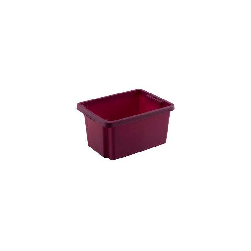 Bac de rangement empilable superposable 16 l rose