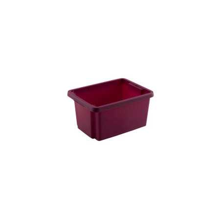 Bac de rangement empilable superposable 16 l rose