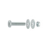 Lot de 6 Boulons Tête 6 Pans Acier Zingué L.20 X Diam.8 Mm Standers