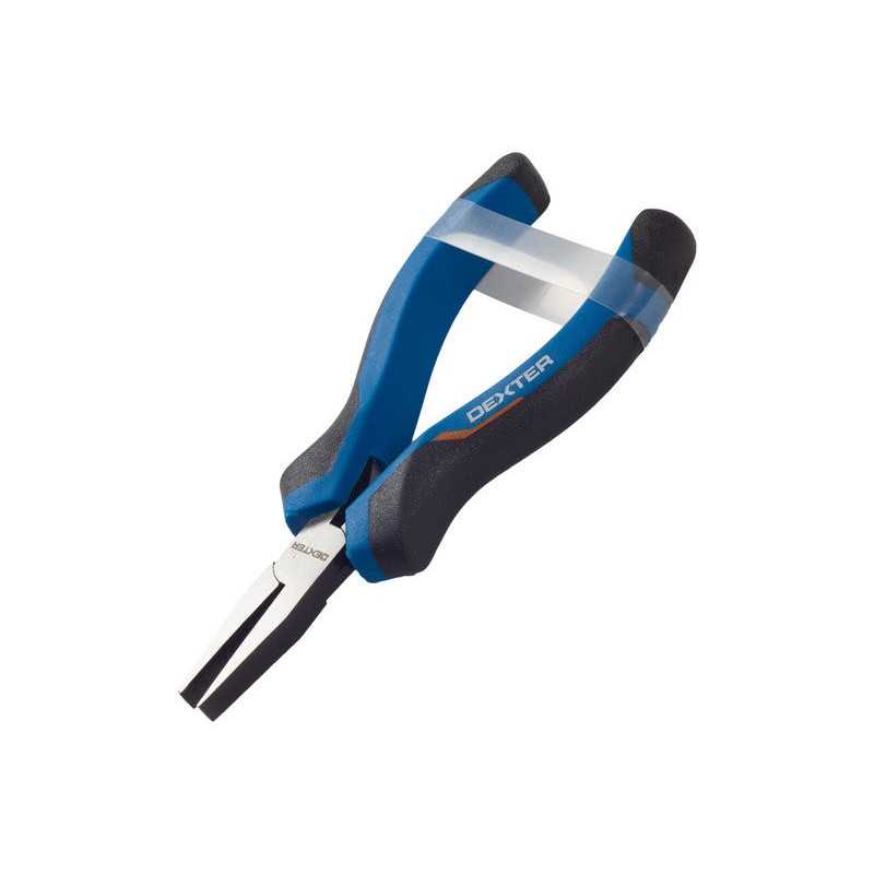 Mini-Pince à Bec Plat Sans Protection électrique Dexter 856534 80 Mm