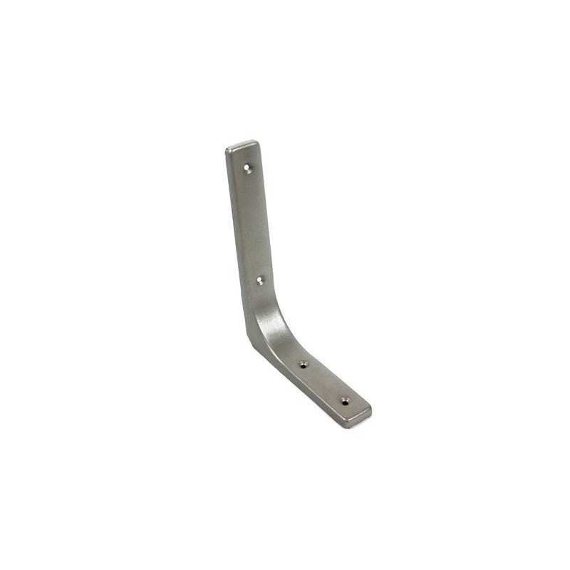 Equerre Moderne Acier Epoxy Gris H.12.5 X P.15 Cm