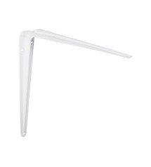 Equerre Emboutie Acier Epoxy Blanc H.25 X P.30 Cm