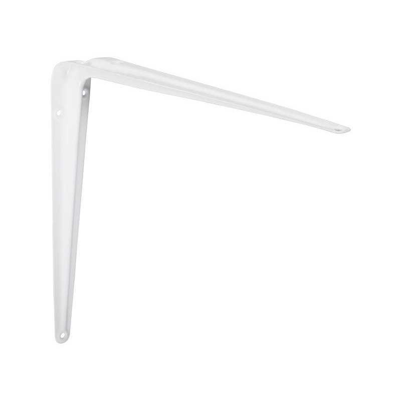 Equerre Emboutie Acier Epoxy Blanc H.25 X P.30 Cm