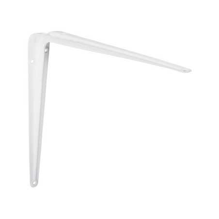Equerre Emboutie Acier Epoxy Blanc H.25 X P.30 Cm