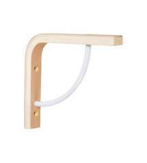 Equerre Multi + Bois Brut Naturel H.13 X P.15 Cm