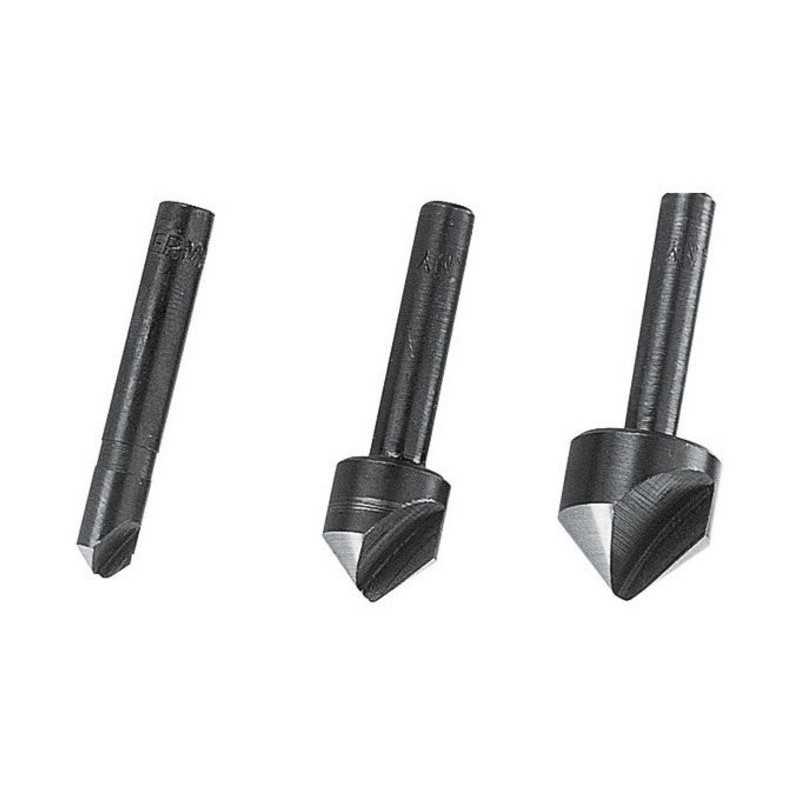 Lot de 3 Fraises Tige Diam.6-12-16 Mm Wolfcraft
