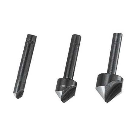 Lot de 3 Fraises Tige Diam.6-12-16 Mm Wolfcraft