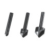 Lot de 3 Fraises Tige Diam.6-12-16 Mm Wolfcraft