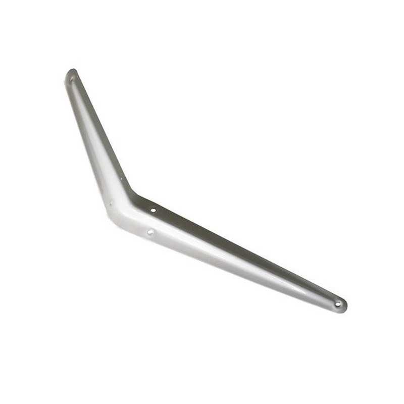 Equerre Emboutie Acier Epoxy Blanc H.7.5 X P.10 Cm