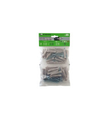 Lot de 35 Chevilles à Expansion Standers Diam.6 8 Et 10 Mm X L.40 Mm