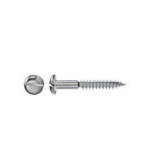 Lot de 6 Vis Acier Tête Ronde Standers Diam.6 Mm X L.60 Mm