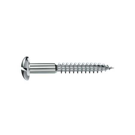 Lot de 20 Vis Acier Tête Ronde Standers Diam.4 Mm X L.40 Mm