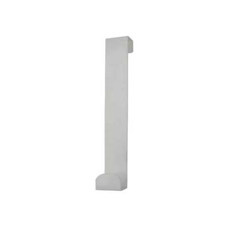Patère à visser en acier blanc