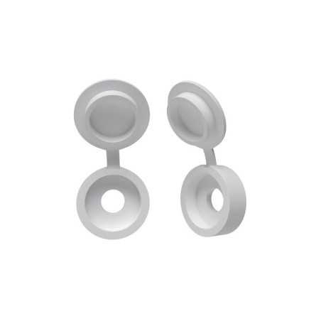 Lot de 10 Cache-Vis Plastique Blanc Standers