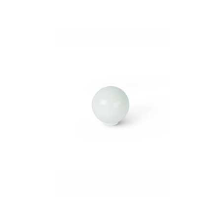 Lot de 6 Boutons De Meuble Boule Blanc Abs H.31 X P.28 Mm