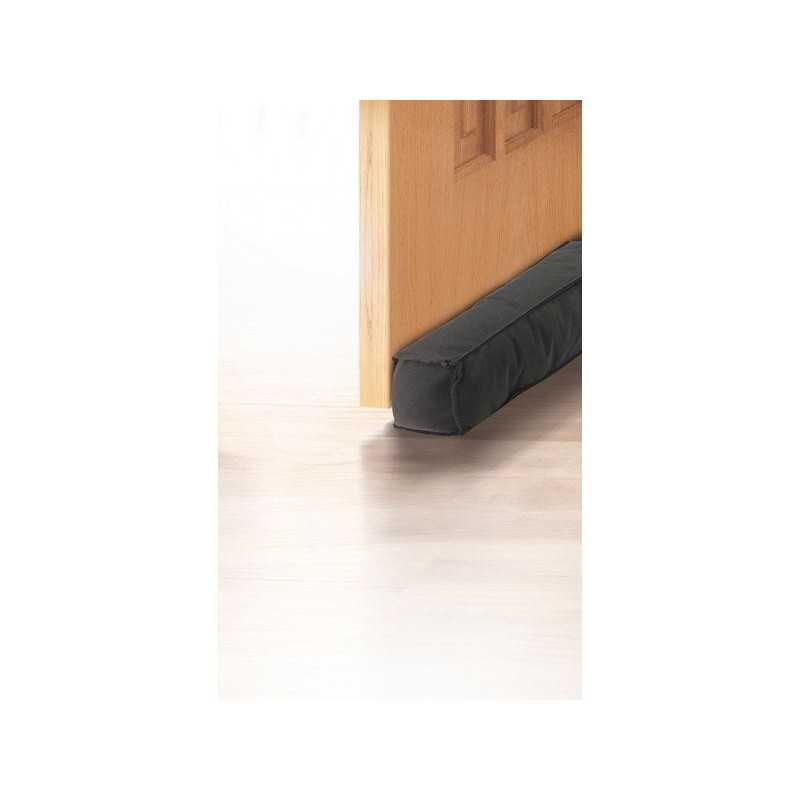 Bas de porte adhésif textile (bourrelet) AXTON L. 95 cm gris