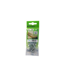 Lot de 30 Vis Acier Tête Fraisée Standers Diam.4.5 Mm X L.20 Mm