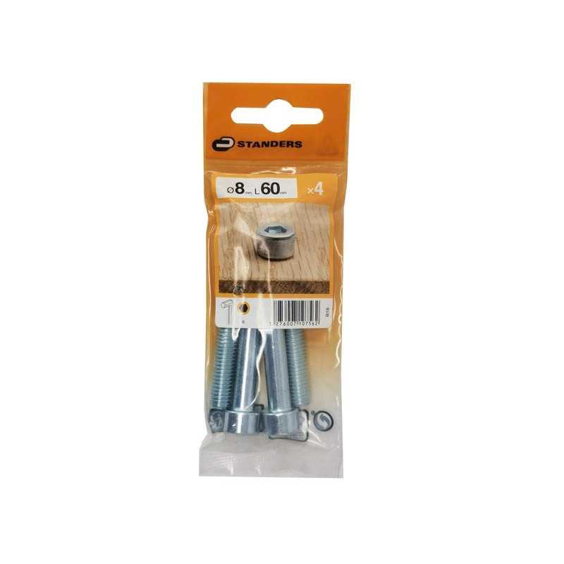 Vis à Bois Tête Cylindrique Bombée TX 6x40 Mm - Acier Zingué - Marque Viswood - Lot Neuf