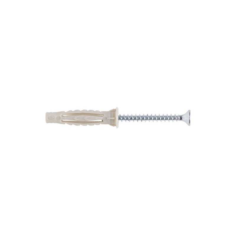 Lot de 25 Chevilles Et Vis à Expansion Standers Diam.5 Mm X L.30 Mm