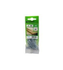 Lot de 40 Vis Acier Tête Fraisée Standers Diam.3 Mm X L.30 Mm