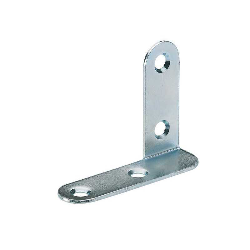 1 équerre De Cadre Coudée Acier Zingué Hettich L.30 Mm