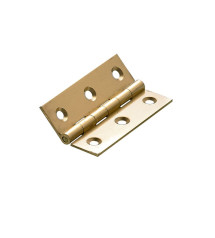 Lot de 2 Paumelles Laiton Pour Meuble Hettich L.64 X L.40 Mm