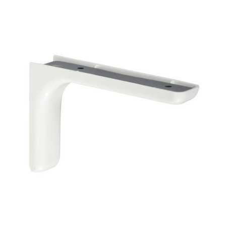 Equerre Léonard Acier Plastifié Blanc H.8 X P.11.7 Cm