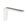 Equerre Léonard Acier Plastifié Blanc H.8 X P.11.7 Cm