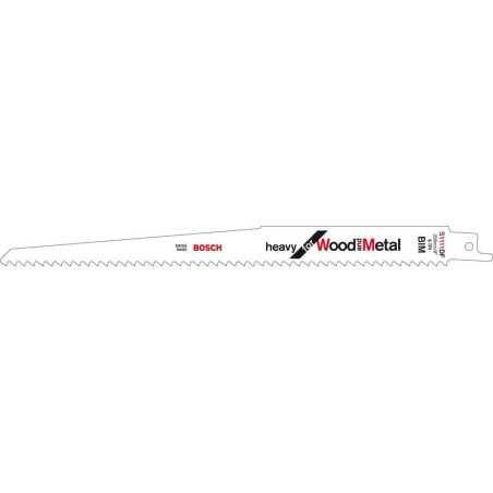 Lot de 2 lames coupe multimatériauS1111Df pour scie sabre ou égoïne