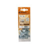 Lot de 30 Boulons Tête 6 Pans Acier Zingué L.10 X Diam.3 Mm Standers