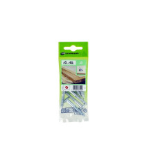 Lot de 8 Vis Acier Tête Ronde Standers Diam.6 Mm X L.40 Mm