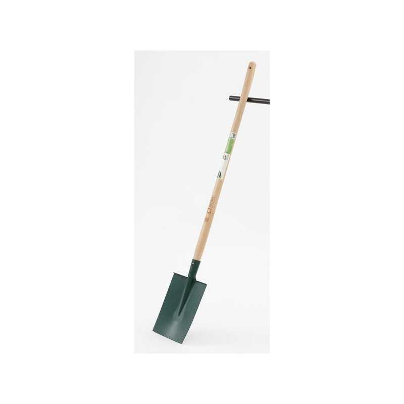 Bêche Bâton Acier Geolia Manche Bois L.120 Cm | Sanifer