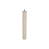 Pied de table Basse Cylindrique Fixe HÃªtre Brut Blanc - Beige - Naturels 36 Cm