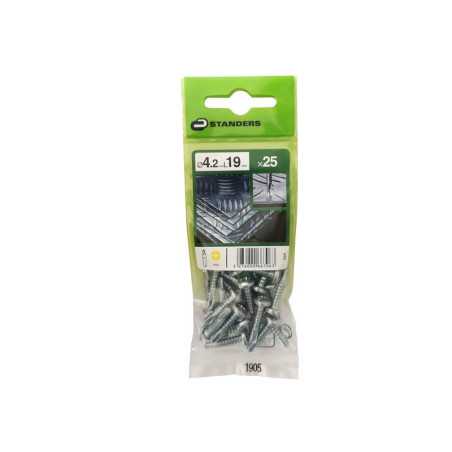 Lot de 25 Vis autoperceuse Acier T?te Frais?e Phillips Standers X L.19 Mm