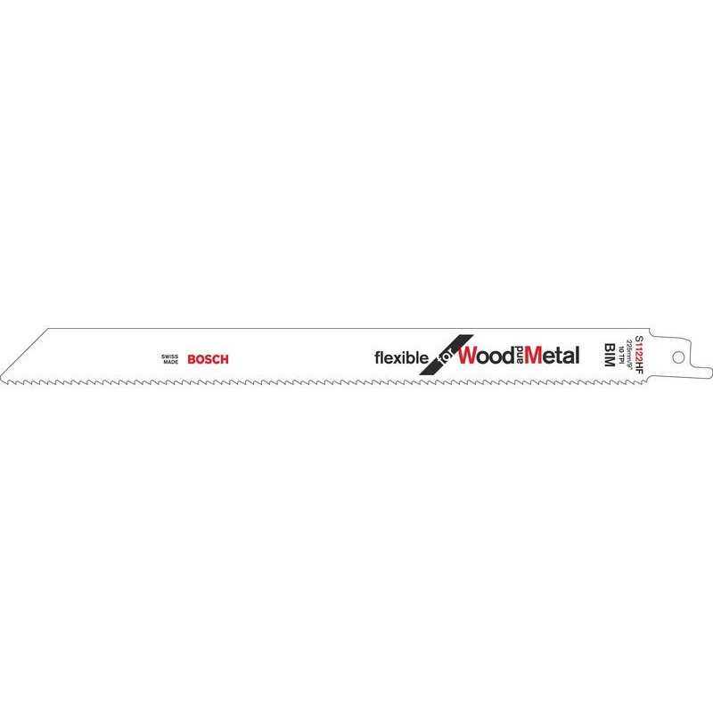 Lot de 2 lames coupe multimatériauS1122Hf pour scie sabre ou égoïne