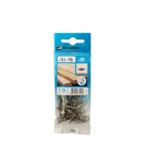 Lot de 35 Vis Inox Tête Fraisée Standers Diam.3.5 Mm X L.16 Mm