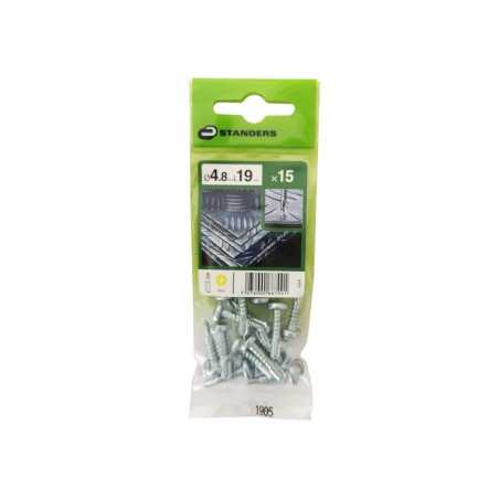 Lot de 15 vis auto perceuse acier tête fraiséeX L.19 Mm