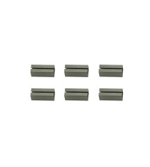 Lot de 6 Fourreaux Acier Zingué L.2 X L.0.8