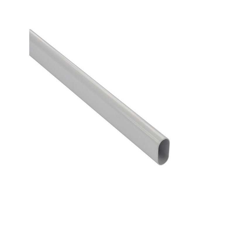 Barre de penderie blanc H.3 x l.200 x P.1.5 cm
