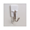Lot de 3 crochets adhésif plastique pointe métal COMMAND blanc 0.225 kg
