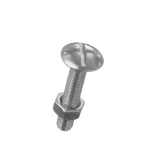 Lot de 4 boulons poelier Inox L.30.0 X Diam.8 Mm Standers