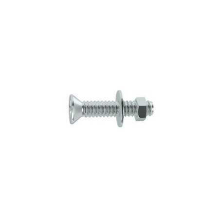Lot de 8 Boulons Tête Autofraisée Plate Acier Zingué L.30 Standers