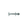 Lot de 4 boulons tête ronde et cou carré acier zingué L.80 X diam.8 mm